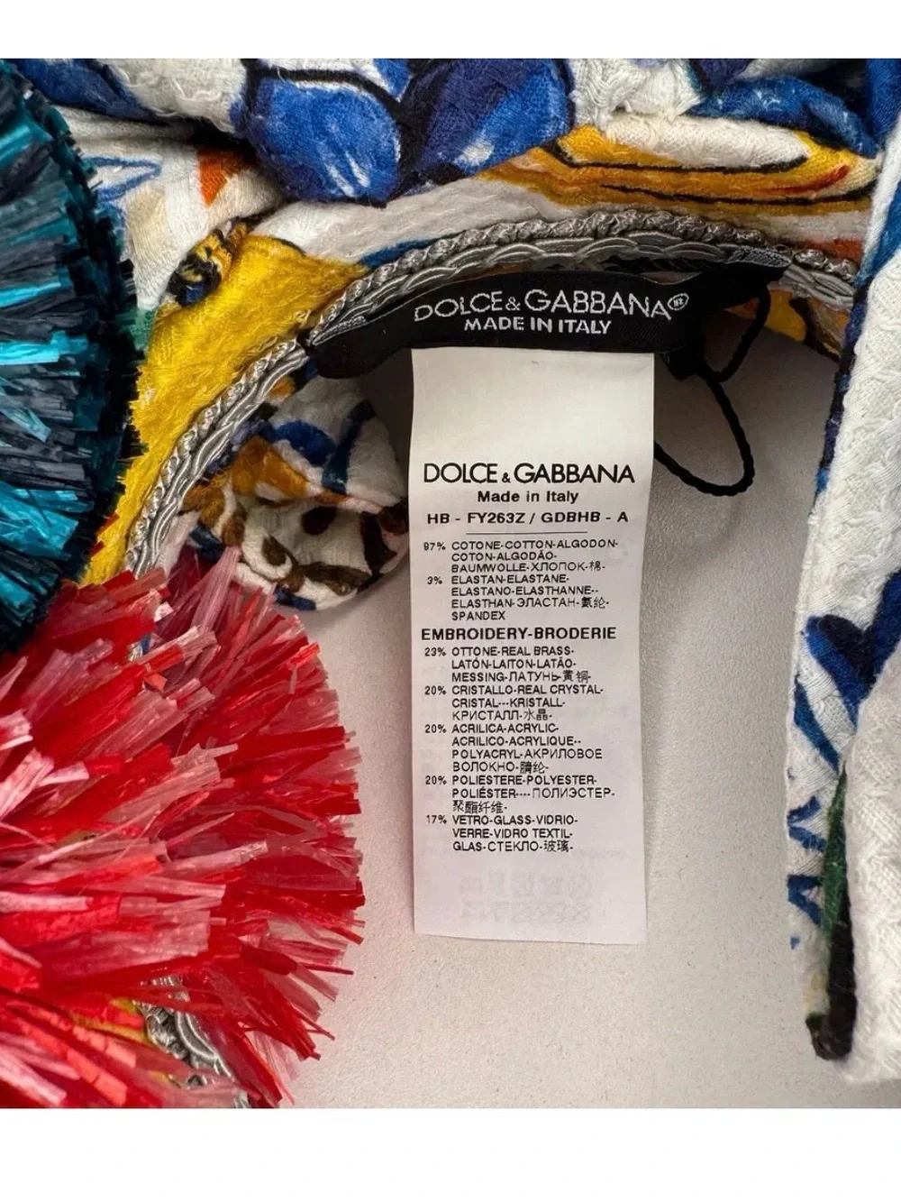 Dolce & Gabbana vibrant multicolor